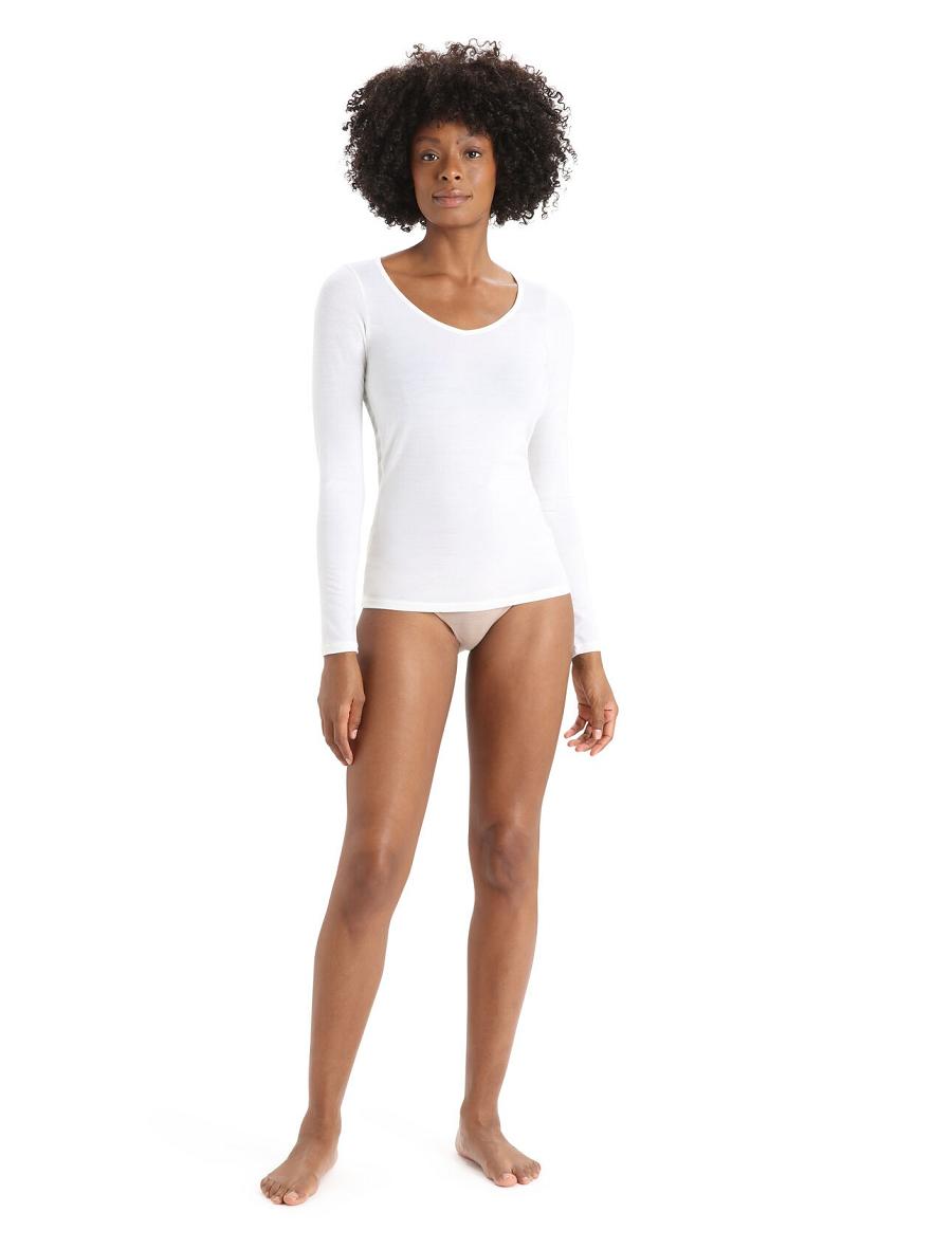 Snow Women's Icebreaker Merino Siren Long Sleeve Sweetheart Top Underwear | USA 1689JPQJ